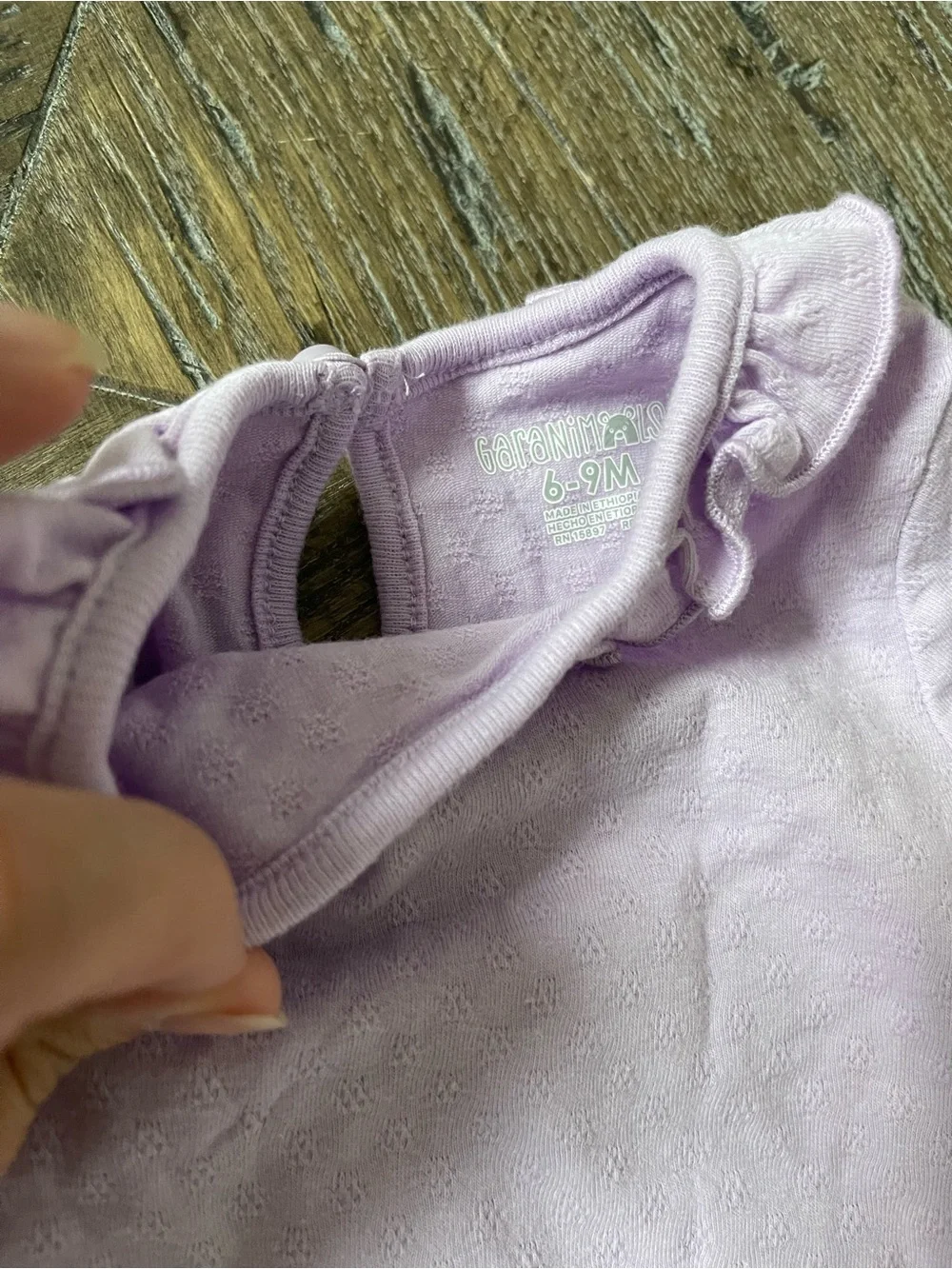 Garanimals Lilac Ruffle-Trim Bodysuit & Leggings Set